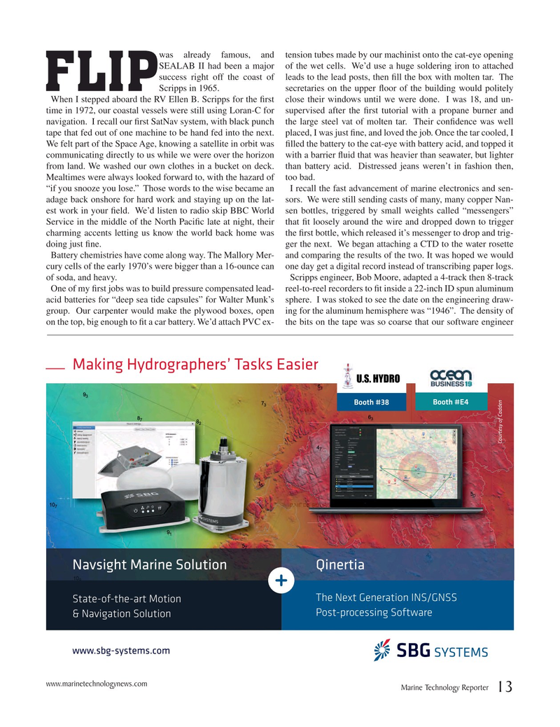 Marine Technology Magazine, page 13,  Jan 2019