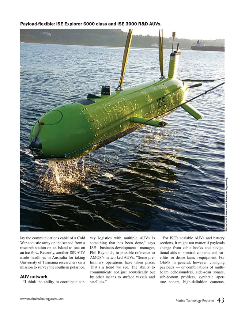 Marine Technology Magazine, page 43,  Jan 2019