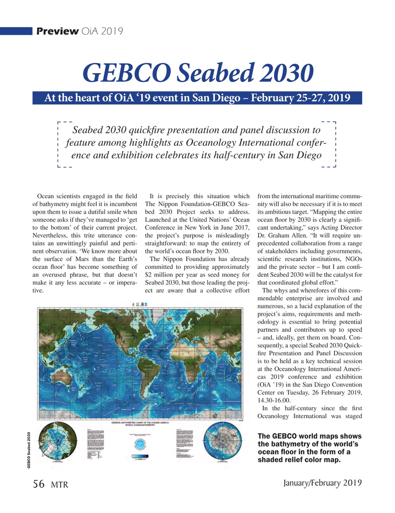 Marine Technology Magazine, page 56,  Jan 2019
