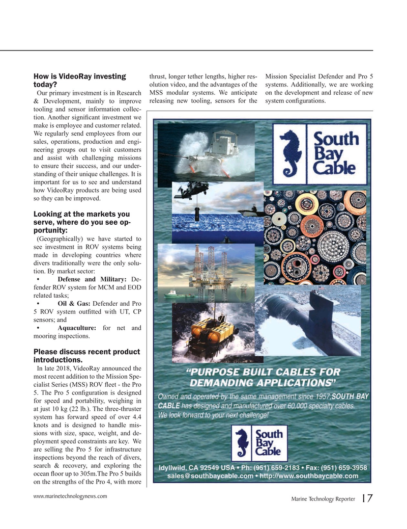 Marine Technology Magazine, page 17,  Mar 2019