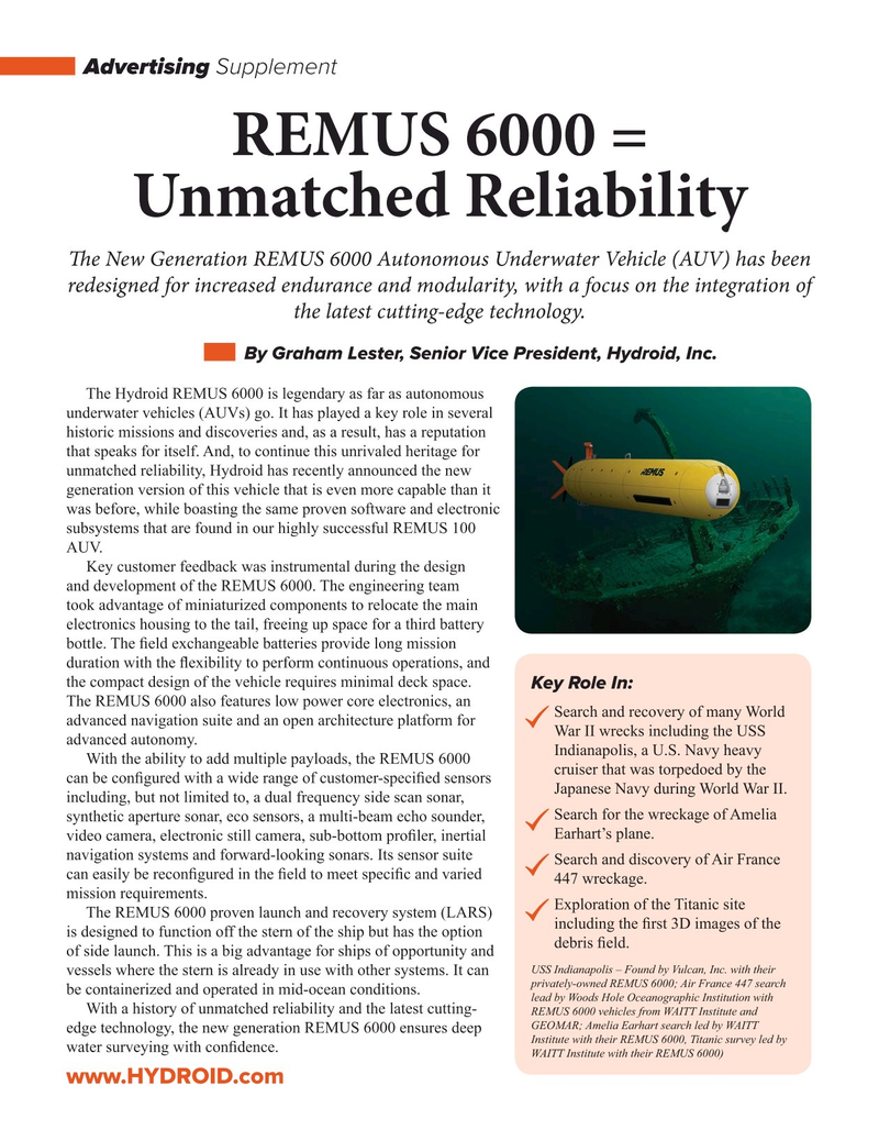 Marine Technology Magazine, page 41,  Mar 2019