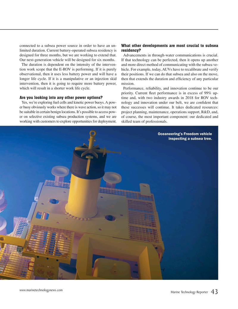 Marine Technology Magazine, page 43,  Mar 2019