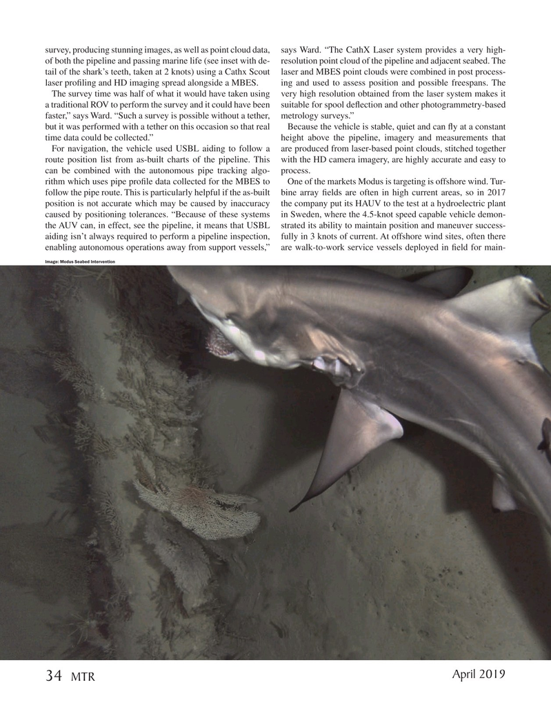 Marine Technology Magazine, page 34,  Apr 2019