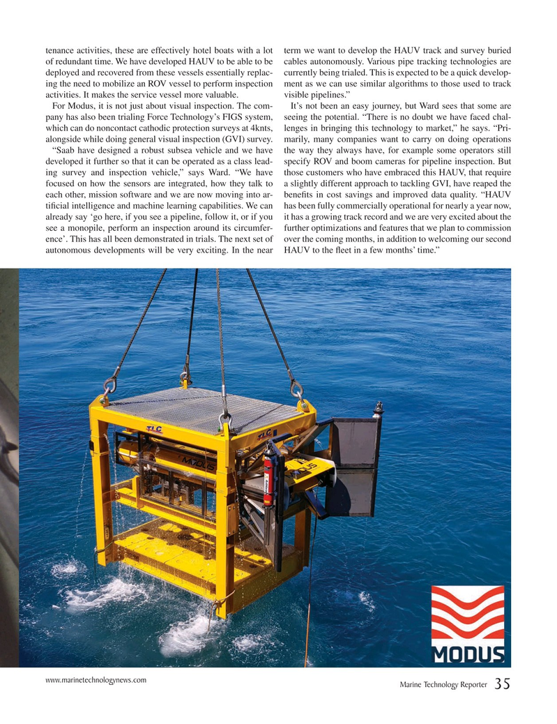 Marine Technology Magazine, page 35,  Apr 2019