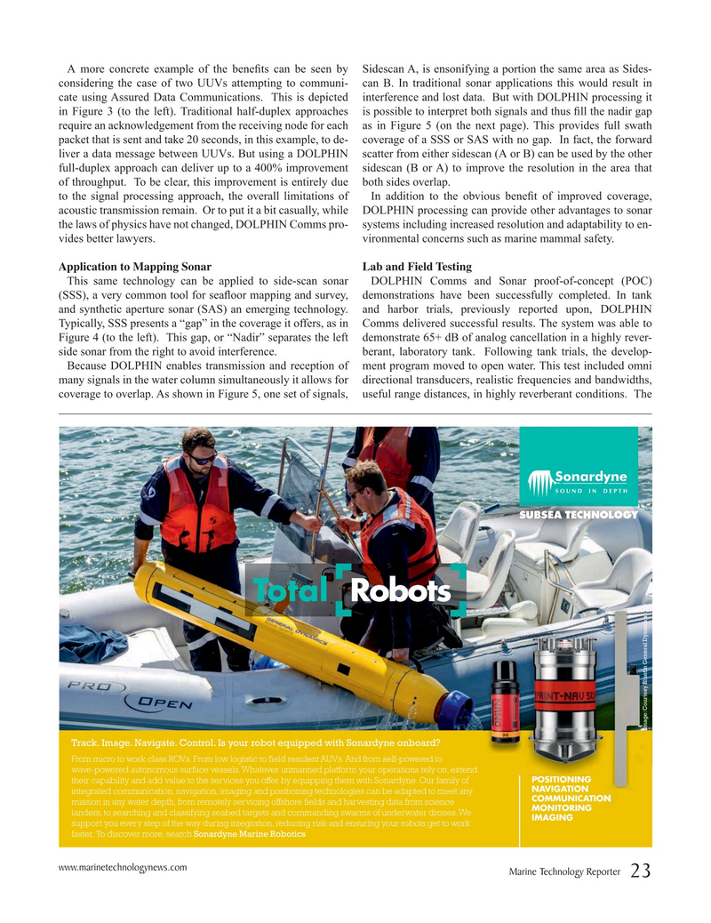 Marine Technology Magazine, page 23,  May 2019