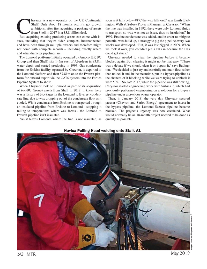 Marine Technology Magazine, page 50,  May 2019
