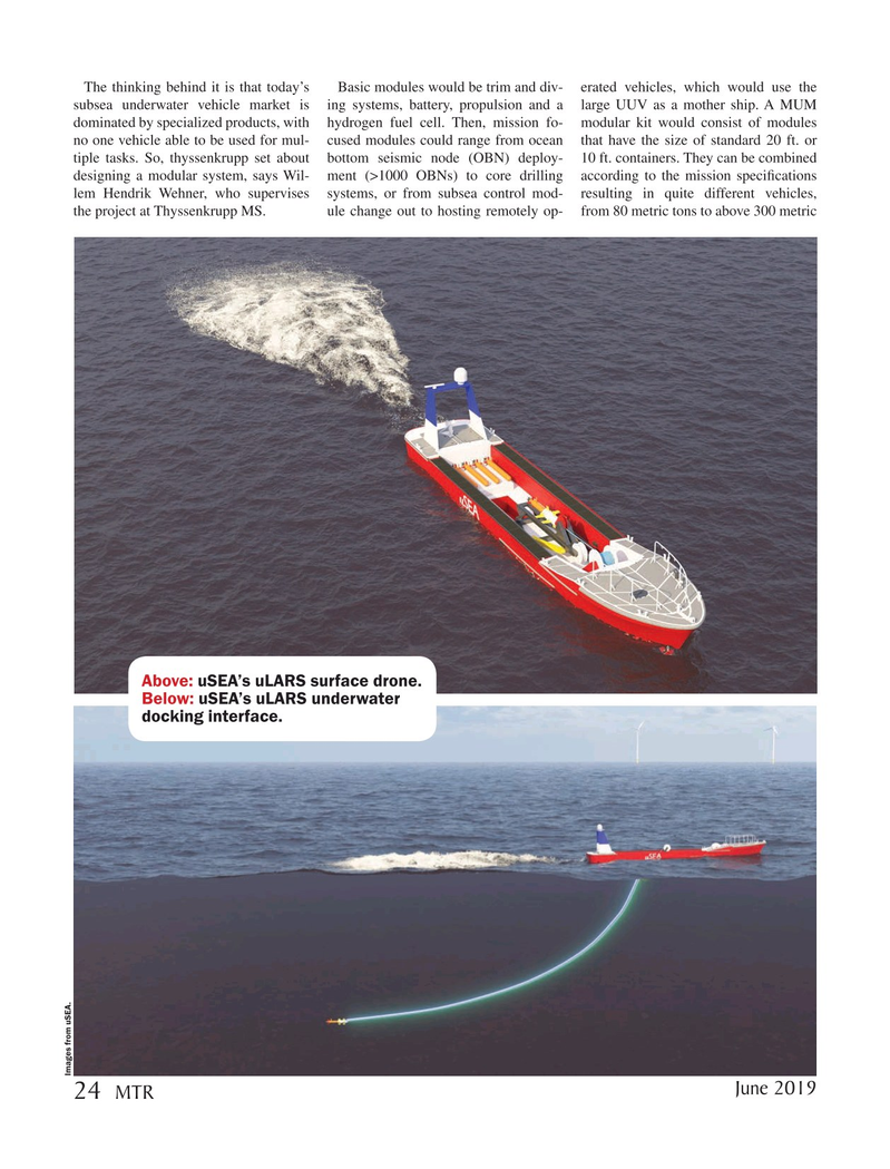 Marine Technology Magazine, page 24,  Jun 2019