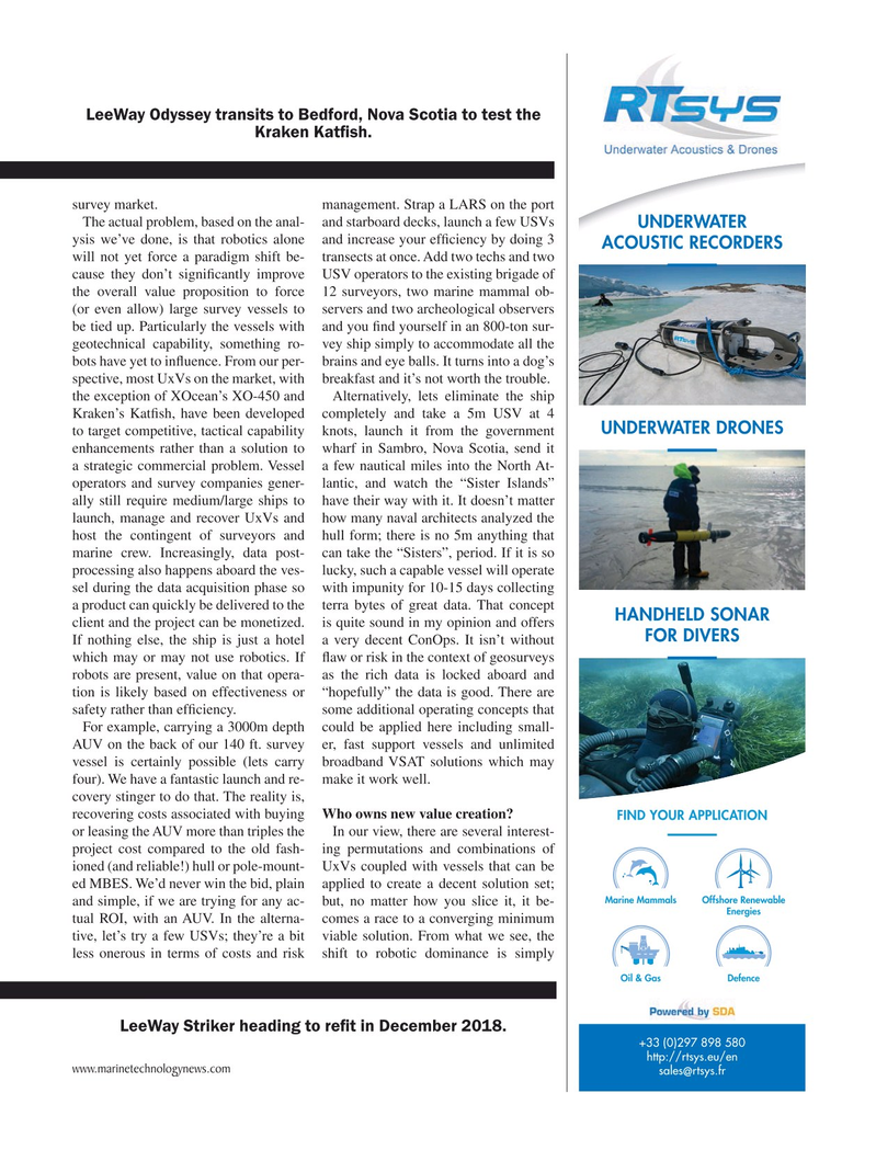Marine Technology Magazine, page 31,  Jun 2019