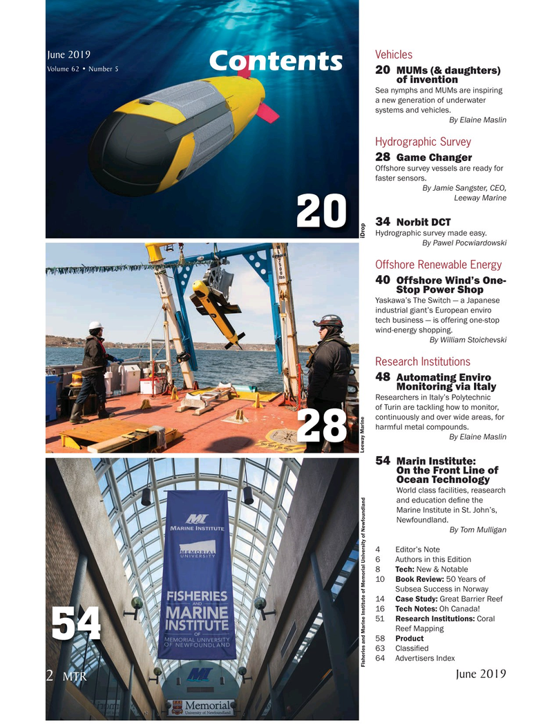 Marine Technology Magazine, page 2,  Jun 2019