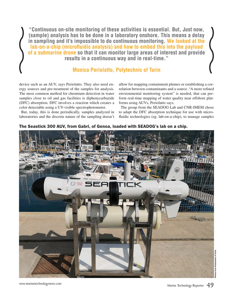 Marine Technology Magazine, page 49,  Jun 2019