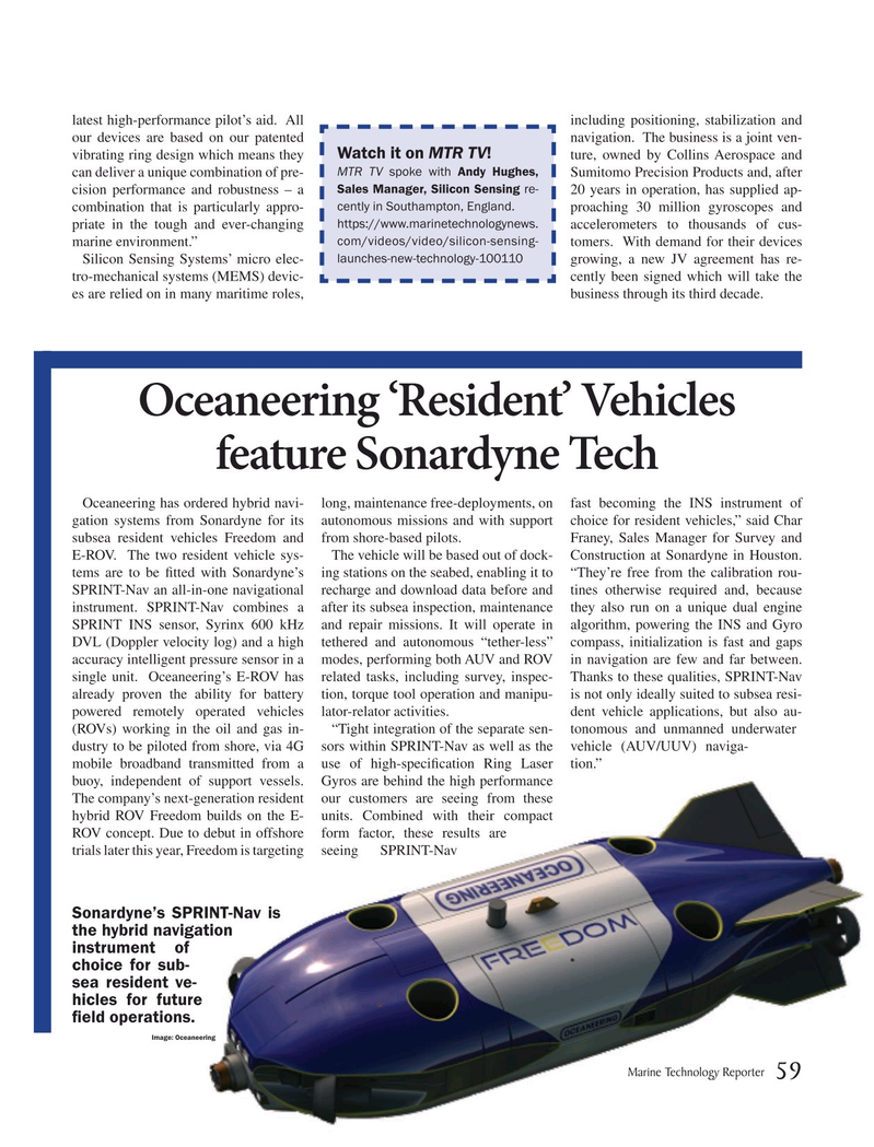 Marine Technology Magazine, page 59,  Jun 2019