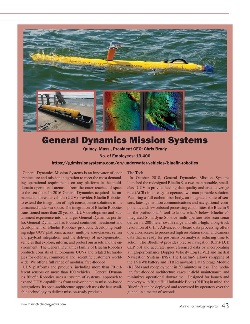 Marine Technology Magazine, page 43,  Jul 2019