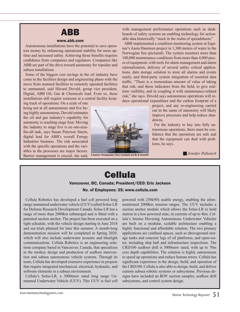 Marine Technology Magazine, page 51,  Jul 2019