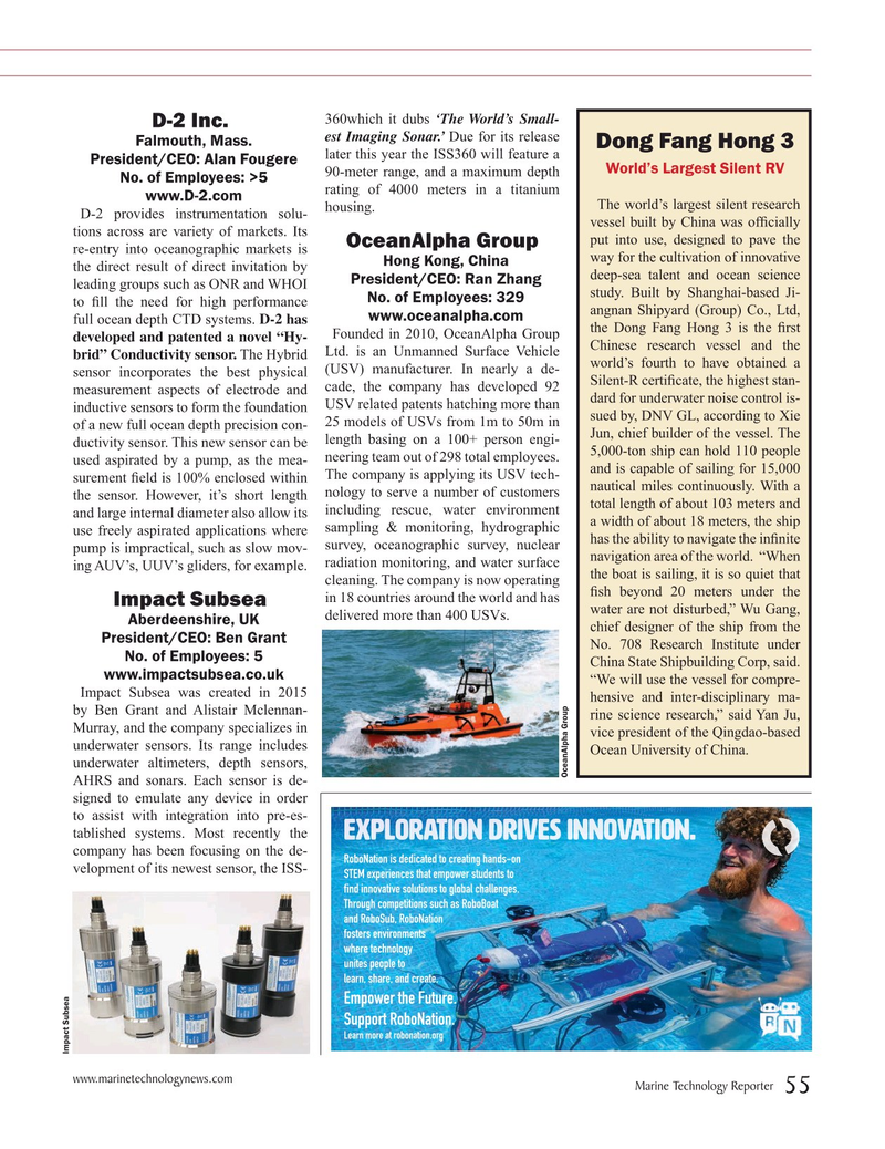 Marine Technology Magazine, page 55,  Jul 2019