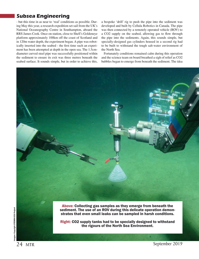 Marine Technology Magazine, page 24,  Sep 2019