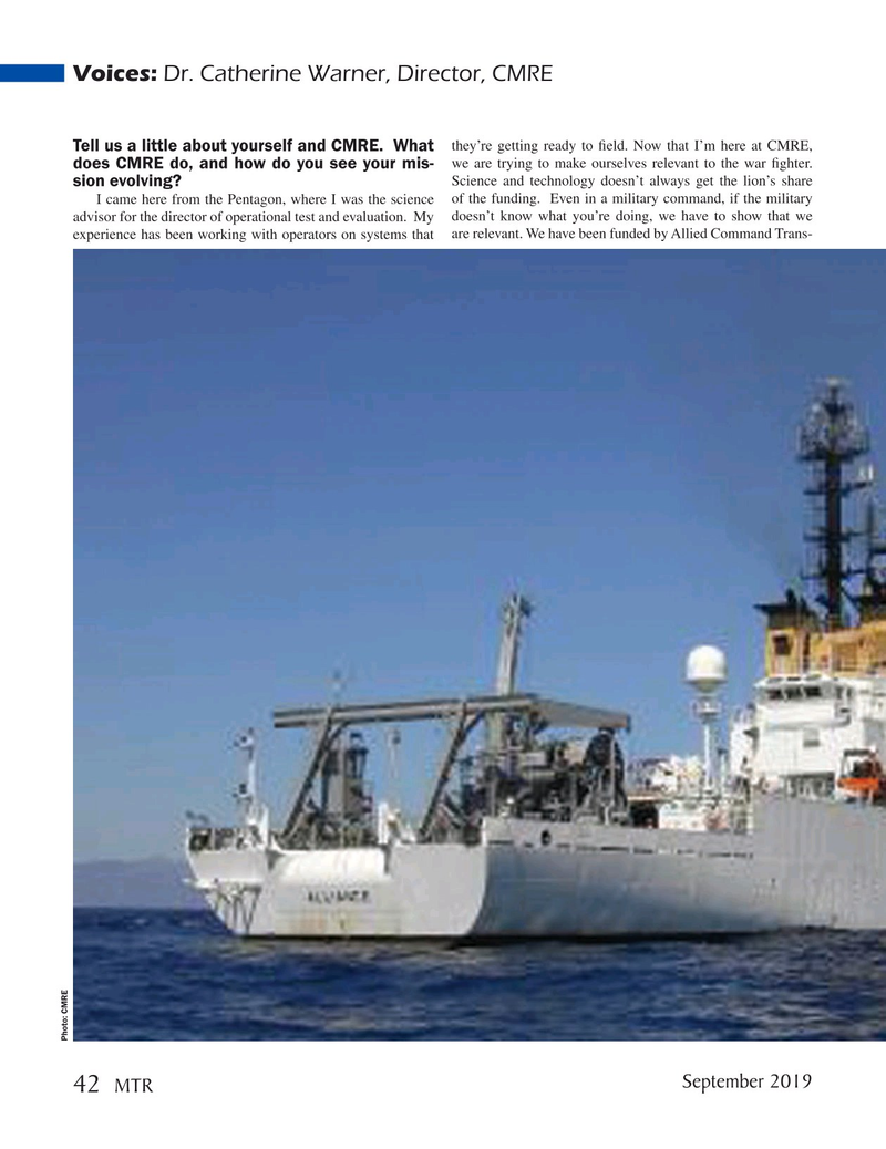 Marine Technology Magazine, page 42,  Sep 2019