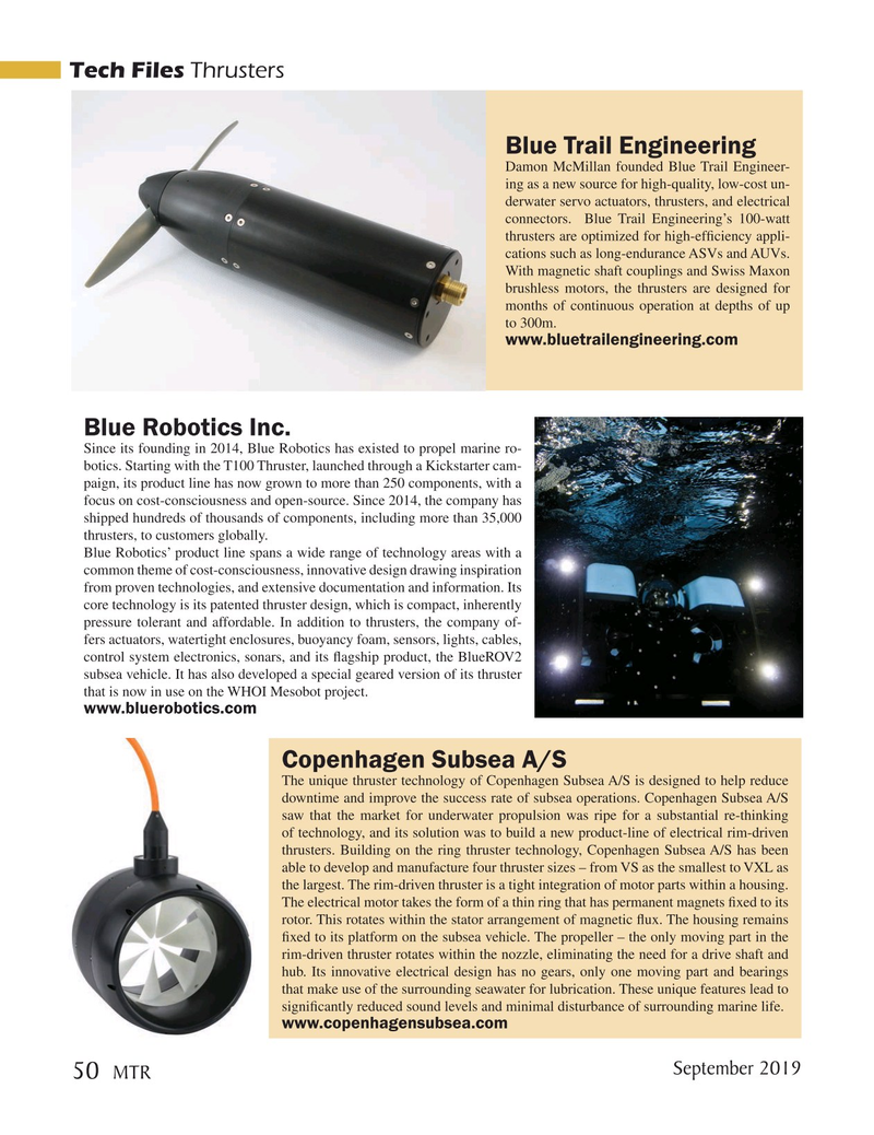 Marine Technology Magazine, page 50,  Sep 2019