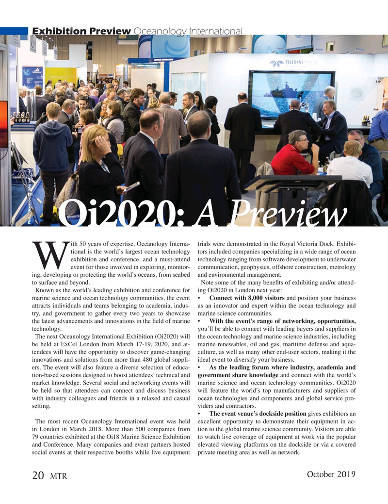 Marine Technology Magazine, page 20,  Oct 2019