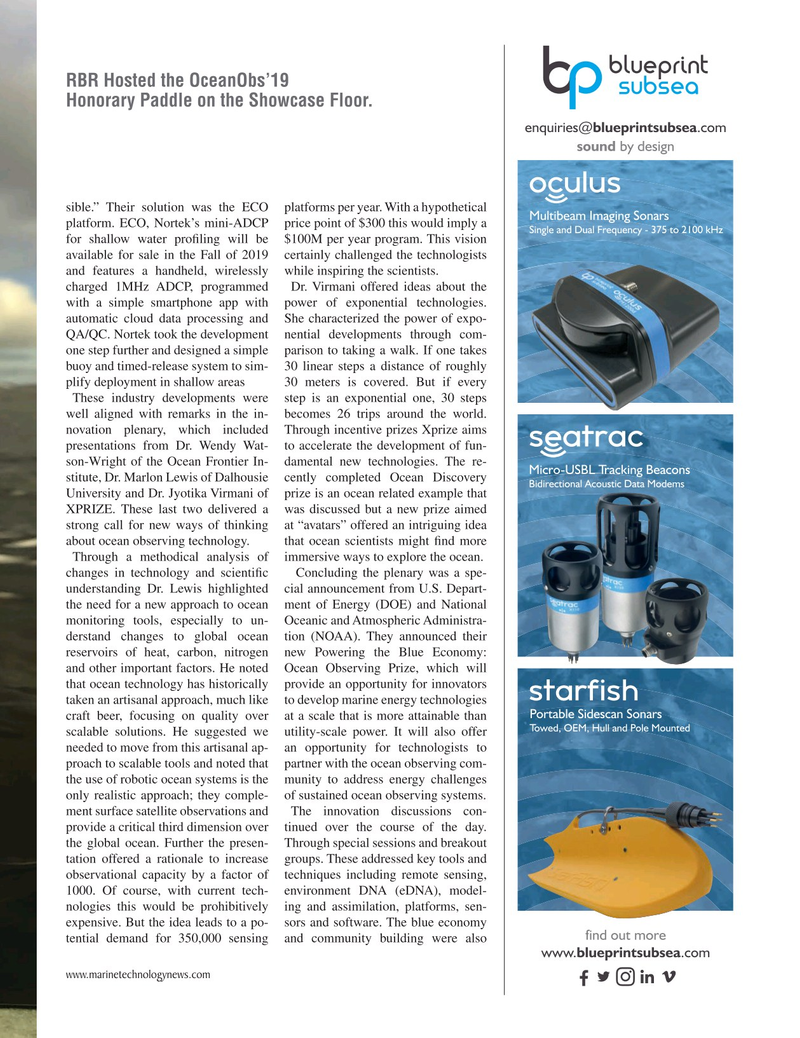 Marine Technology Magazine, page 37,  Oct 2019