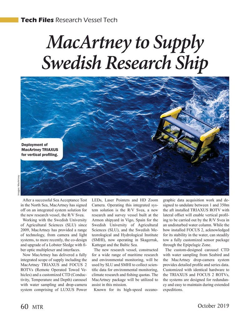Marine Technology Magazine, page 60,  Oct 2019