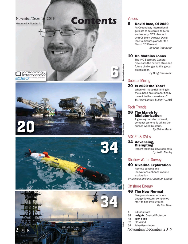 Marine Technology Magazine, page 2,  Nov 2019