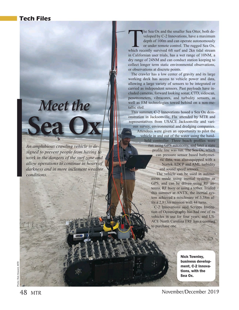 Marine Technology Magazine, page 48,  Nov 2019