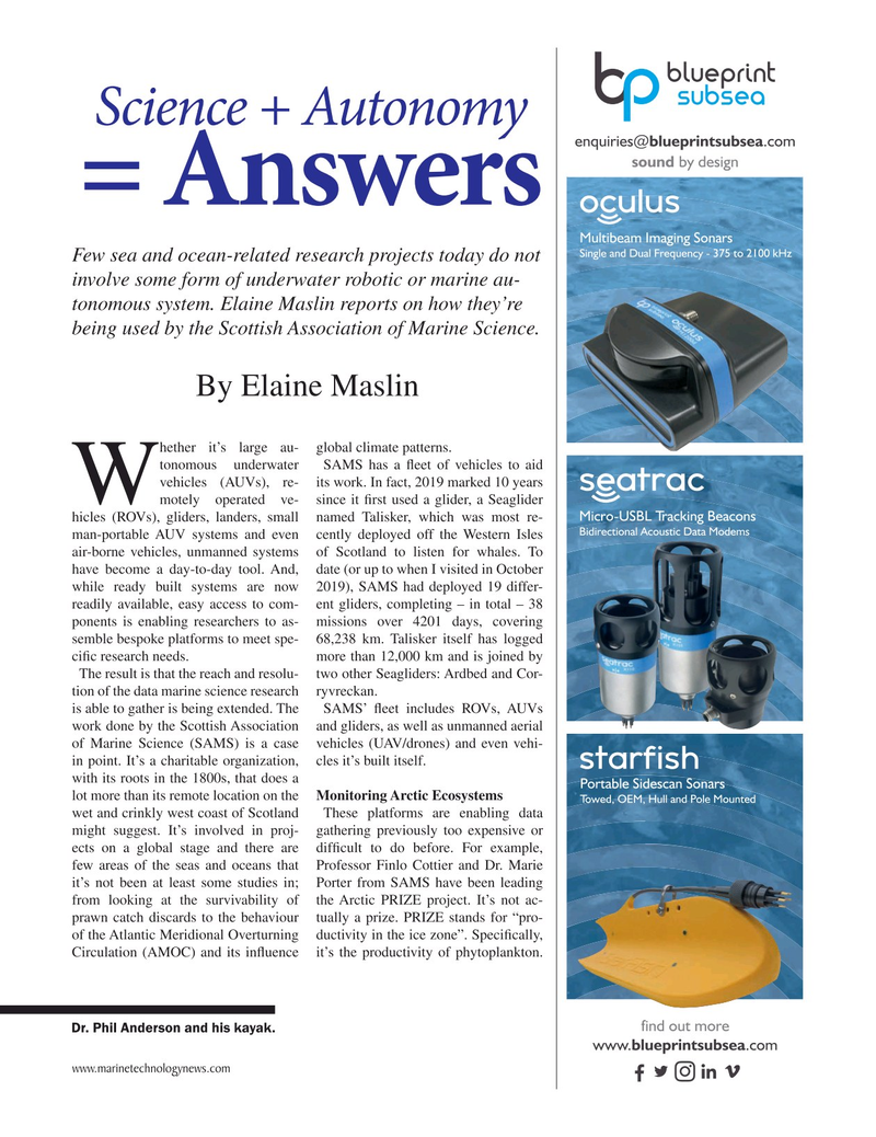 Marine Technology Magazine, page 21,  Jan 2020