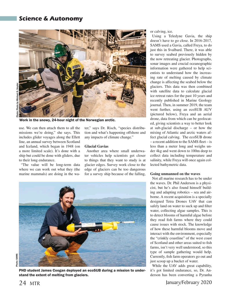 Marine Technology Magazine, page 24,  Jan 2020