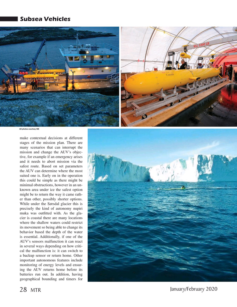 Marine Technology Magazine, page 28,  Jan 2020
