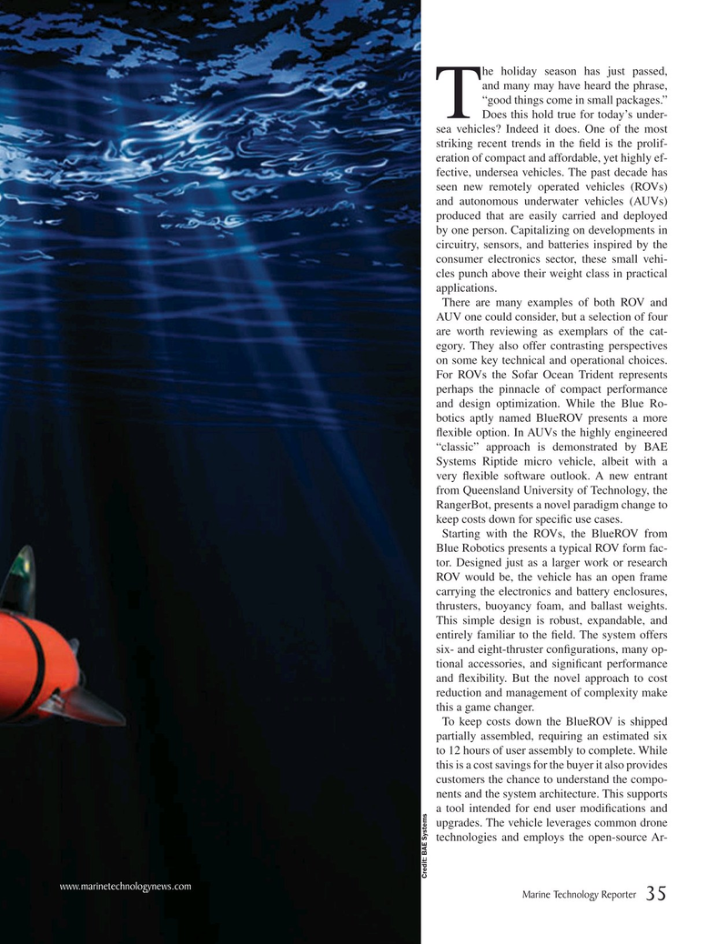 Marine Technology Magazine, page 35,  Jan 2020