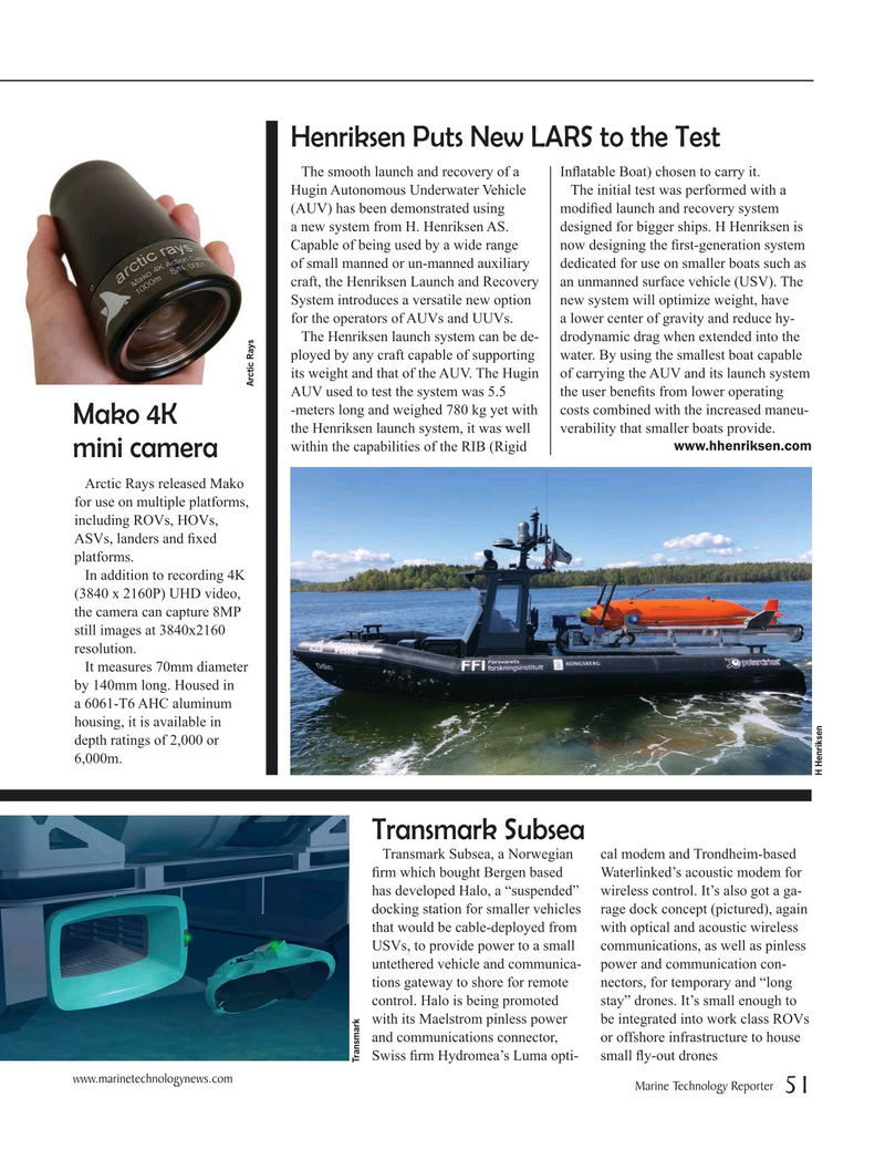 Marine Technology Magazine, page 51,  Jan 2020