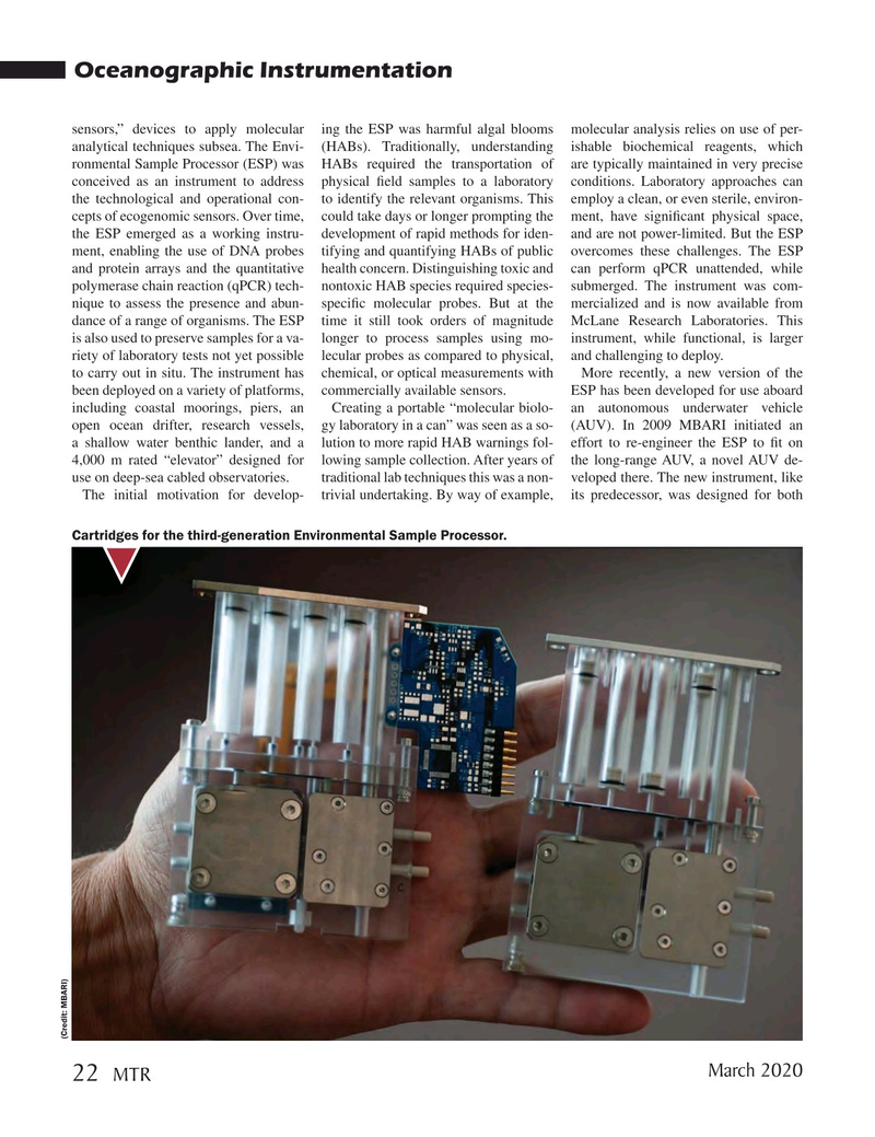 Marine Technology Magazine, page 22,  Mar 2020