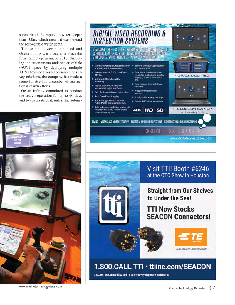 Marine Technology Magazine, page 37,  Mar 2020