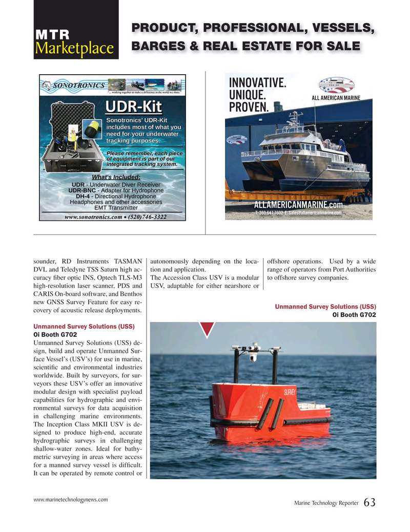 Marine Technology Magazine, page 63,  Mar 2020