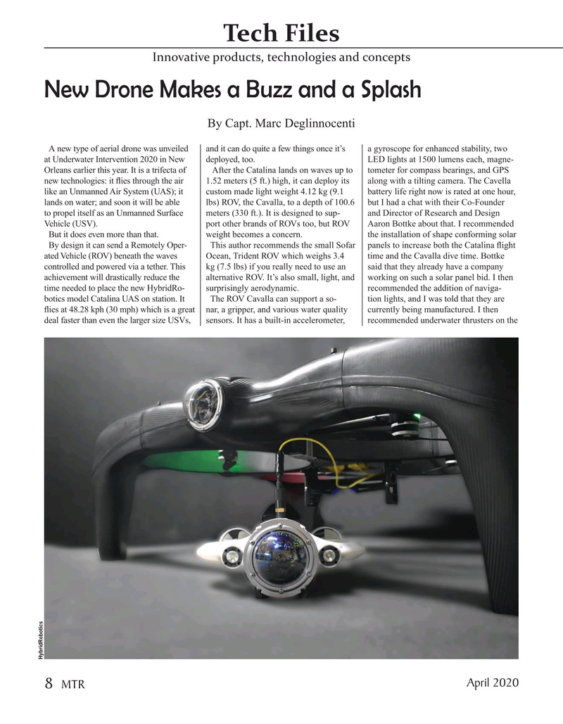 Marine Technology Magazine, page 8,  Apr 2020