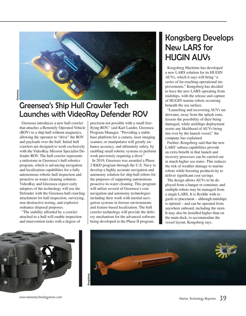 Marine Technology Magazine, page 39,  Apr 2020