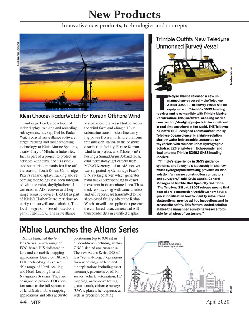Marine Technology Magazine, page 44,  Apr 2020