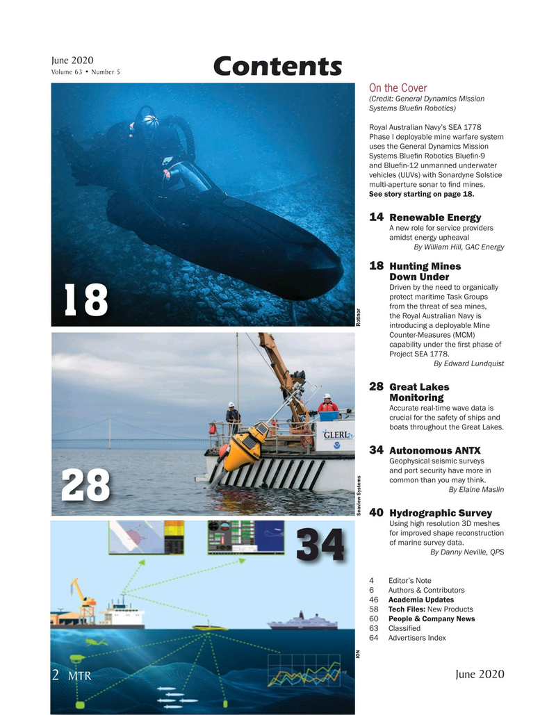 Marine Technology Magazine, page 2,  Jun 2020