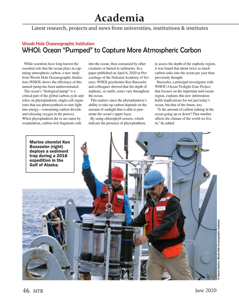 Marine Technology Magazine, page 46,  Jun 2020