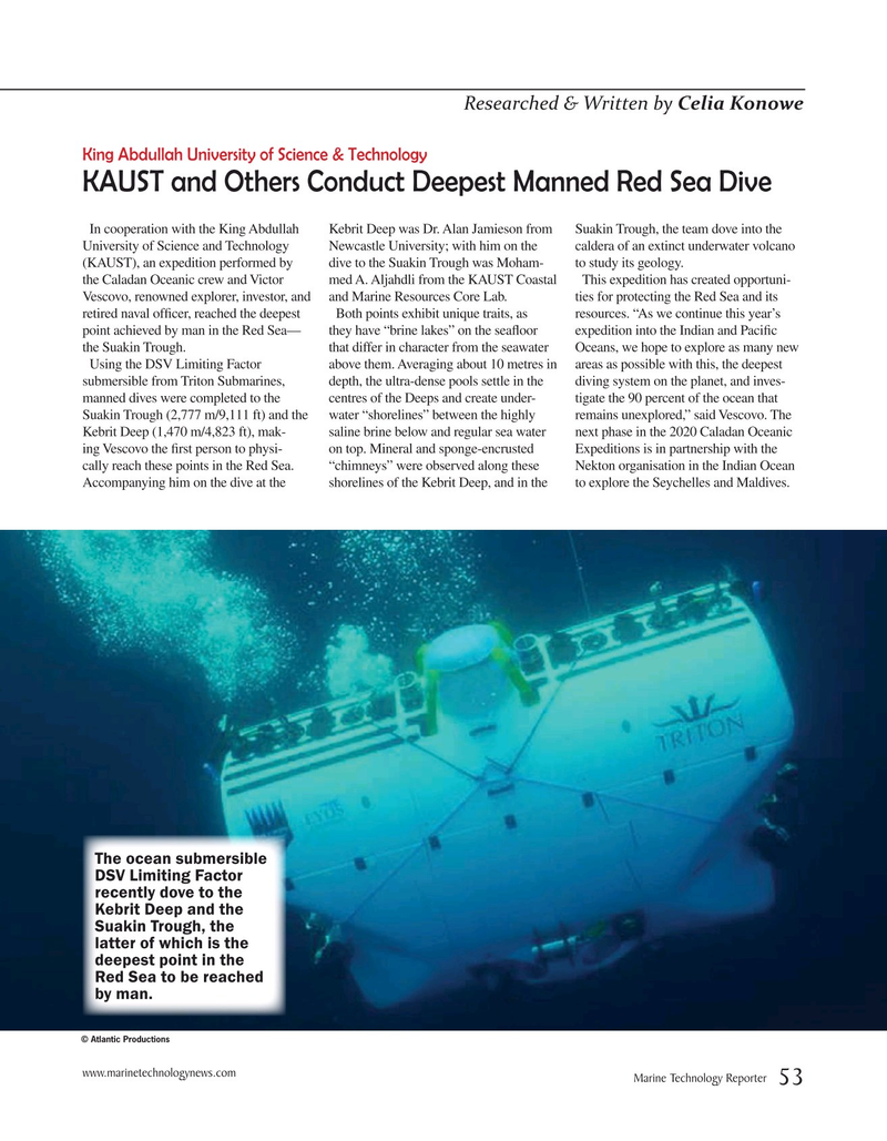 Marine Technology Magazine, page 53,  Jun 2020