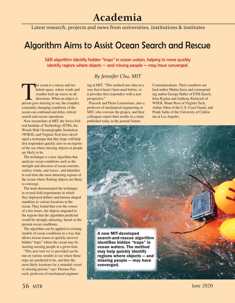 Marine Technology Magazine, page 56,  Jun 2020