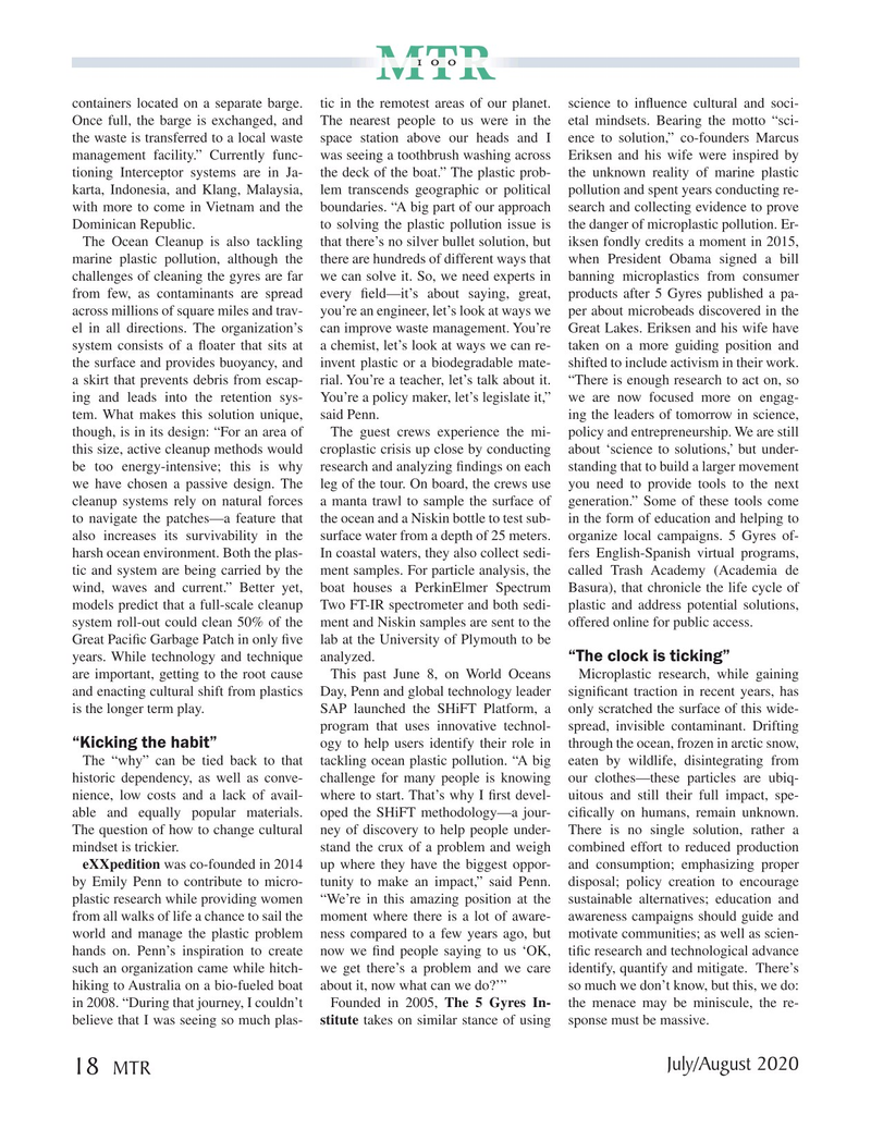 Marine Technology Magazine, page 18,  Jul 2020