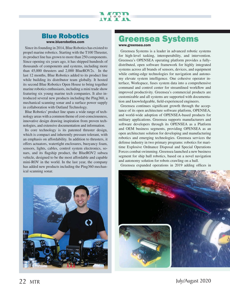 Marine Technology Magazine, page 22,  Jul 2020