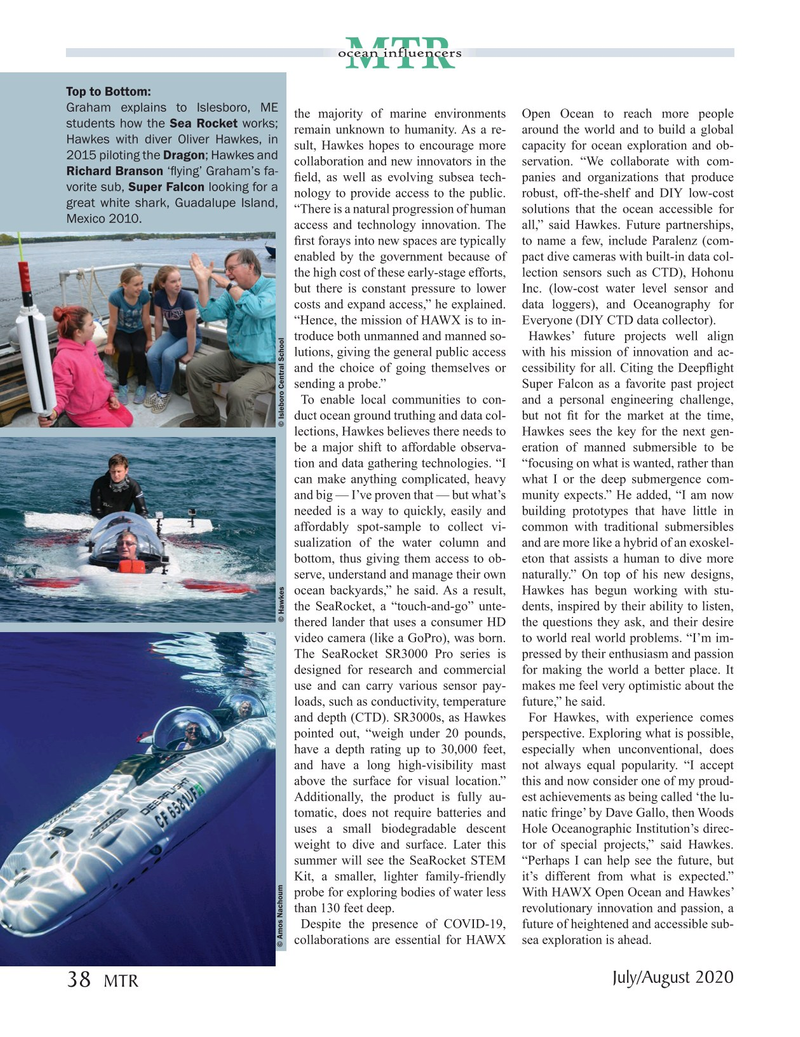 Marine Technology Magazine, page 38,  Jul 2020