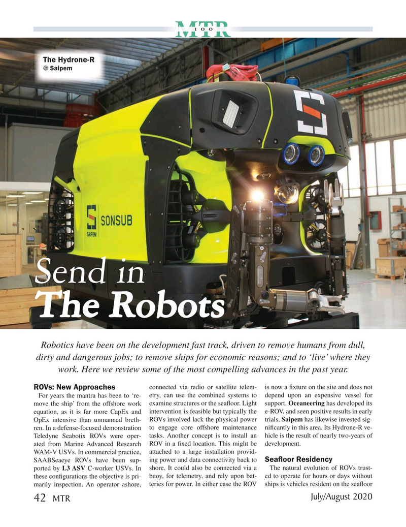 Marine Technology Magazine, page 42,  Jul 2020