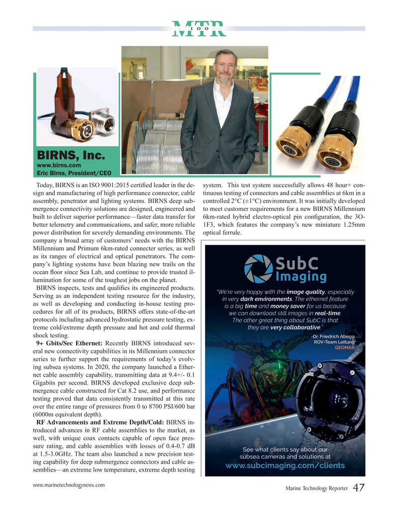 Marine Technology Magazine, page 47,  Jul 2020