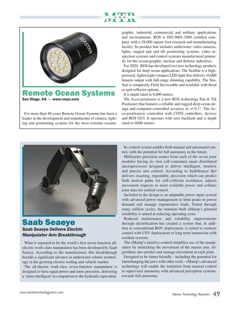 Marine Technology Magazine, page 49,  Jul 2020
