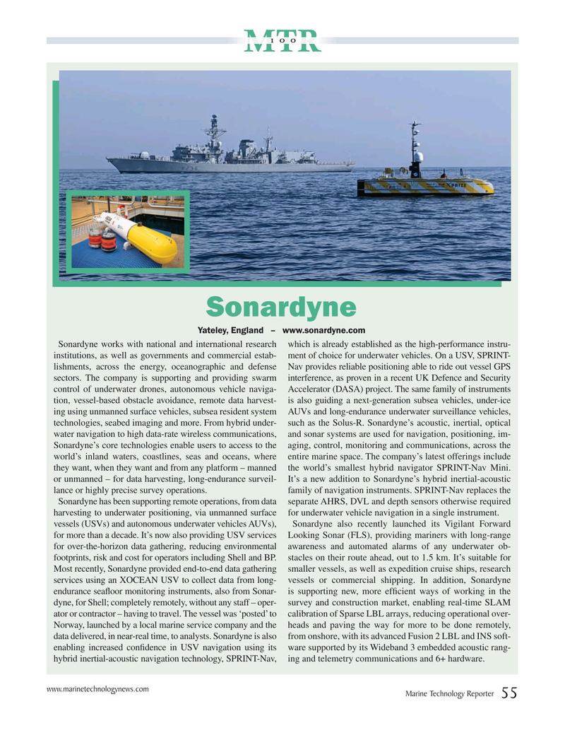 Marine Technology Magazine, page 55,  Jul 2020
