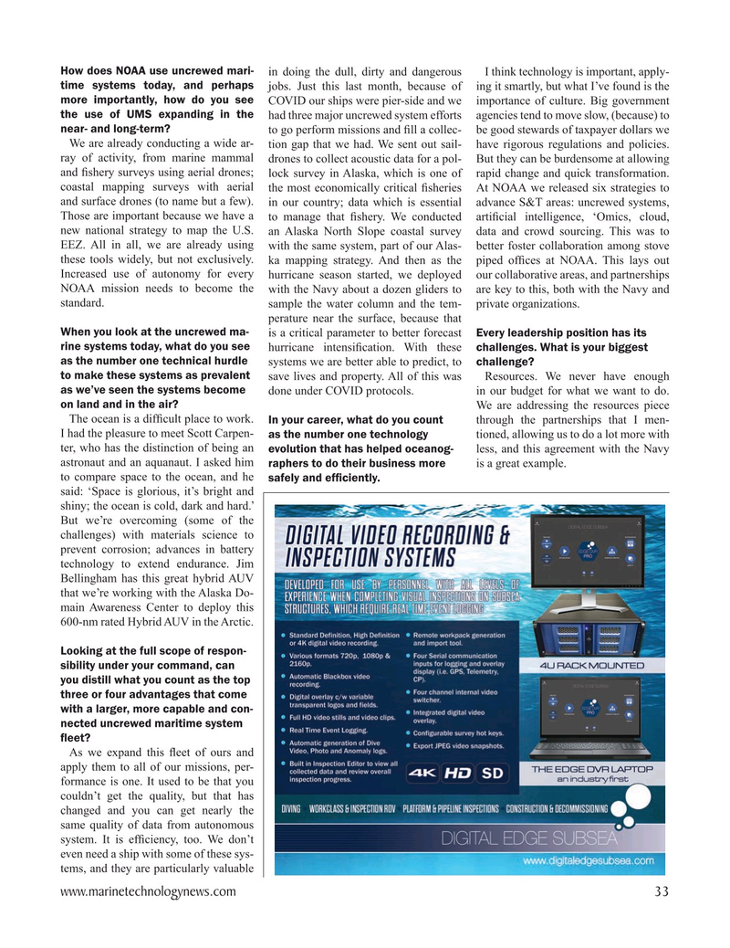 Marine Technology Magazine, page 33,  Sep 2020