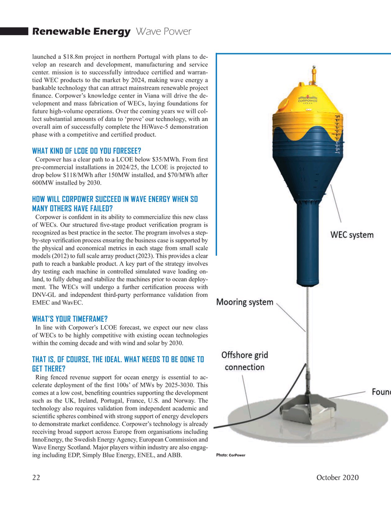 Marine Technology Magazine, page 22,  Oct 2020